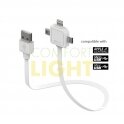 Nabíjecí kabel MiniUSB, MicroUSB, Apple Lightning - Power USB Cable