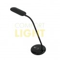 LED stolní lampička dotyková, 5W, 300lm, 3 stupně jasu, 4.100K, černá barva