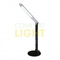 TESSA designová multifunkční stolní LED lampa s displejem - černá (3 řežimy svícení + stmívání)