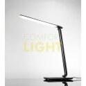 LED lampička 9W, černý lesk (4 režimy svícení + plynulé stmívání)