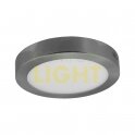 Přisazené LED svítidlo FENIX ROUND 18W (kulaté/matný chrom) WW/NW/CW (1350lm)