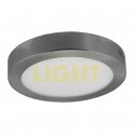 Přisazené LED svítidlo FENIX ROUND 24W (kulaté/matný chrom) WW/NW/CW (1800lm)