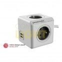 PowerCube Extended USB - 4 x zásuvka + 2 x USB + 1,5 přívodní kabel