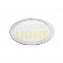 Vestavné LED svítidlo VEGA 12W (kulaté/matný chrom) WW/NW (850lm)