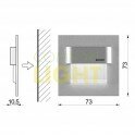LED svítidlo TANGO STICK (IP56) - matný hliník