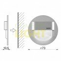 LED svítidlo RUEDA STICK (IP20) - matný hliník