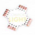 Spojka pro LED pásek typu X - 2-pin (křížová spojka)